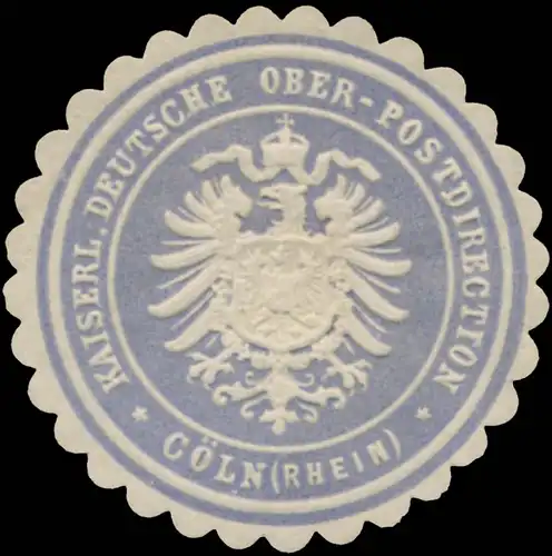 K. Deutsche Ober-Postdirection CÃ¶ln (Rhein)