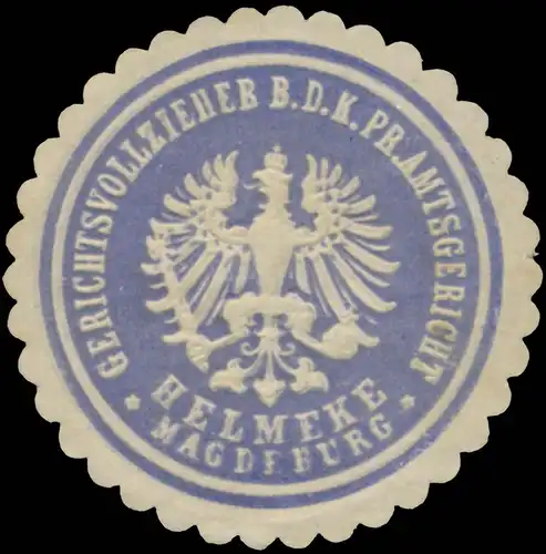 Helmeke Gerichtsvollzieher b.d. K.Pr. Amtsgericht Magdeburg