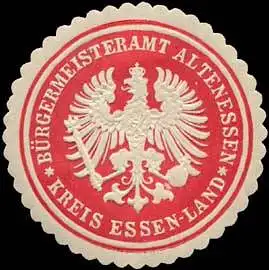 BÃ¼rgermeisteramt Altenessen - Kreis Essen-Land