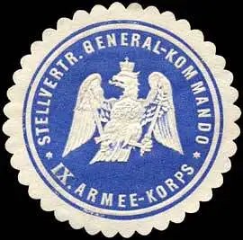 Stellvertretendes Generalkommando IX. Armee - Korps