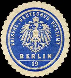 Kaiserlich Deutsches Postamt Berlin 19