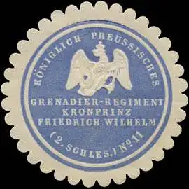 K.Pr. Grenadier-Regiment Kronprinz Friedrich Wilhelm (2. Schlesisches No. 11)