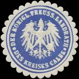 Der K.Pr. Landrath des Kreises Calbe