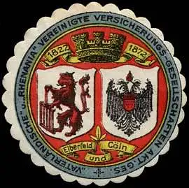 VaterlÃ¤ndische und Rhenania Vereinigte Versicherungs-Gesellschaften AG - Elberfeld und CÃ¶ln