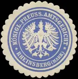 K.Pr. Amtsgericht Rheinsberg/Mark