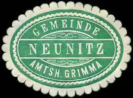Gemeinde Neunitz - Amtshauptmannschaft Grimma