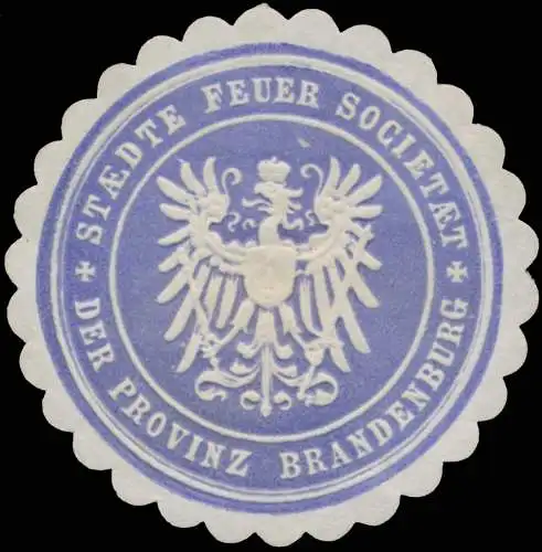 StÃ¤dte FeuersozietÃ¤t der Provinz Brandenburg