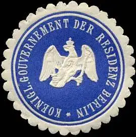 Koenigl. Gouvernement der Residenz Berlin