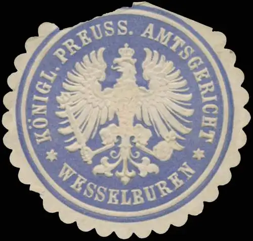K.Pr. Amtsgericht Wesselburen