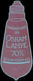 Verkaufsstelle der Osram Lampe