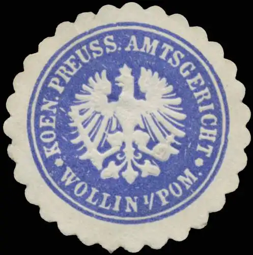K.Pr. Amtsgericht Wollin in Pommern