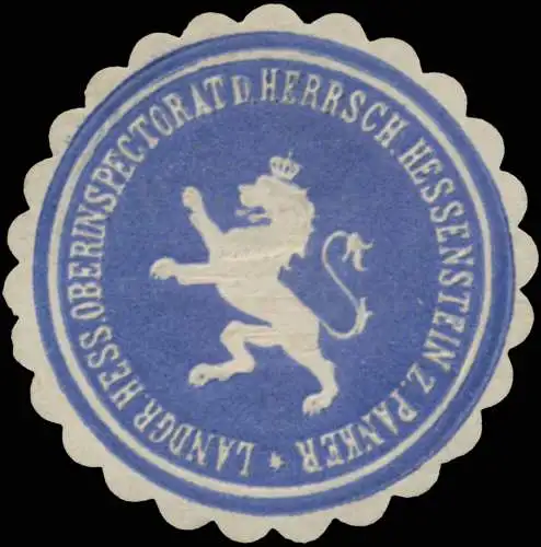 Landgr. Hess. Oberinspectorat der Herrschaft Hessenstein und Panker