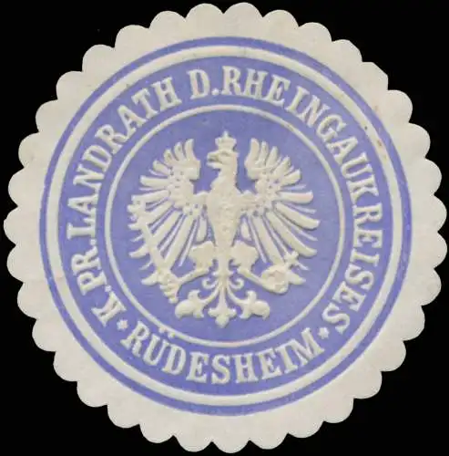K.Pr. Landrath des Rheingaukreises RÃ¼desheim