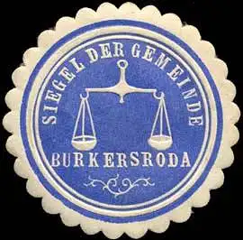 Siegel der Gemeinde Burkersroda (Waage)