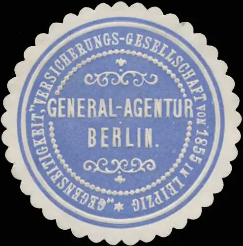 Gegenseitigkeit, Versicherungsgesellschaft von 1855 in Leipzig