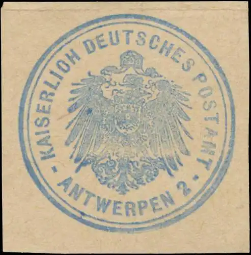 K. Deutsches Postamt 2 Antwerpen