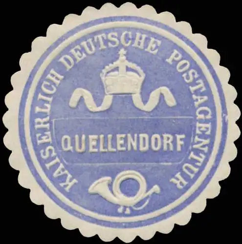 K. Deutsche Postagentur Quellendorf