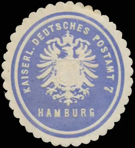 K. Deutsches Postamt 7 Hamburg