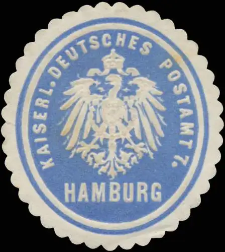 K. Deutsches Postamt 7 Hamburg