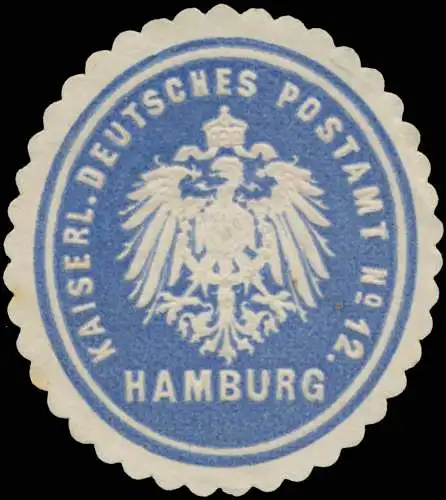 K. Deutsches Postamt No. 12 Hamburg