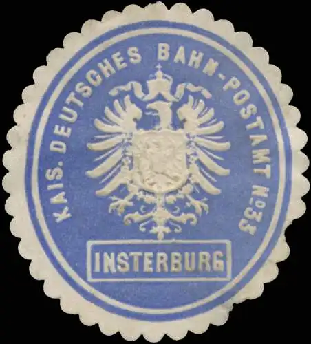 K. Deutsches Bahnpostamt No. 33 Inserburg