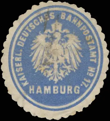 K. Deutsches Bahnpostamt No. 17 Hamburg