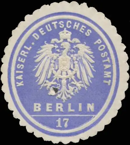 K. Deutsches Postamt 17 Berlin