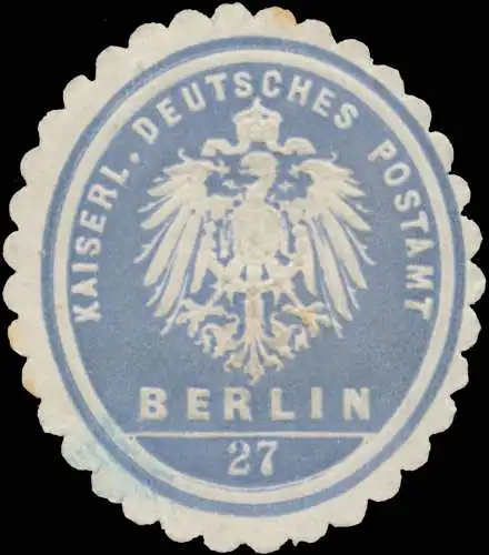 K. Deutsches Postamt 27 Berlin