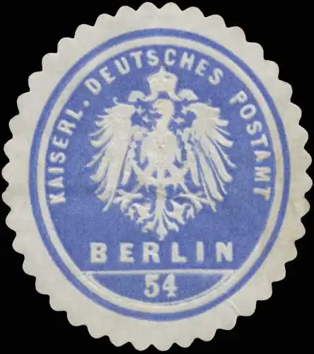 K. Deutsches Postamt 54 Berlin