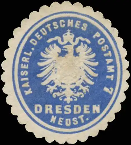 K. Deutsches Postamt 7 Dresden Neustadt