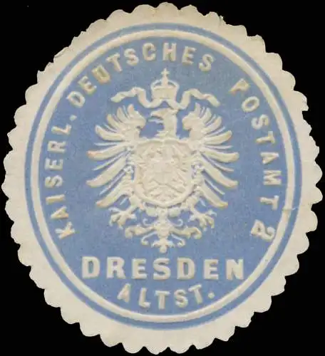 K. Deutsches Postamt 2 Dresden Altstadt