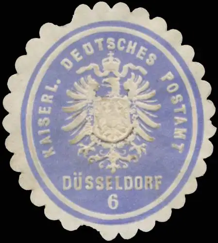 K. Deutsches Postamt DÃ¼sseldorf 6