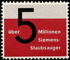 Ãber 5 Millionen Siemens-Staubsauger