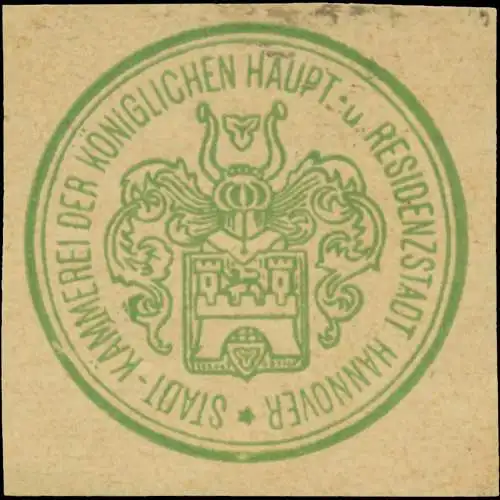 Stadt-KÃ¤mmerei der KÃ¶niglichen Haupt- und Residenzstadt Hannover