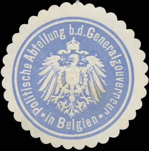 Politische Abteilung bei dem Generalgouverneur in Belgien