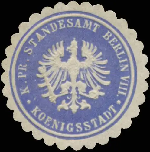 K.Pr. Standesamt Berlin VIII. KÃ¶nigstadt