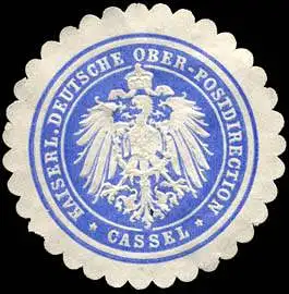 Kaiserliche Deutsche Ober - Postdirection - Cassel