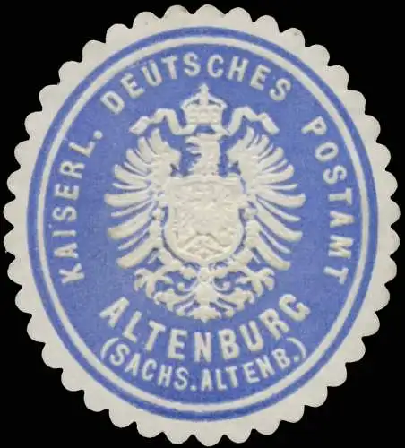 K. Deutsches Postamt Altenburg (Sachs. Altenb.)