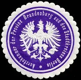 Aerztekammer der Provinz Brandenburg und des Stadtkreises Berlin