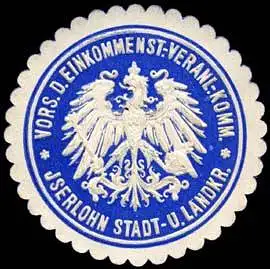 Vorsitzender der Einkommensteuer-Veranlagungs-Kommission - Iserlohn Stadt- und Landkreis