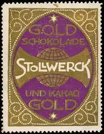 Gold Schokolade und Kakao