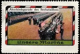 Abschiedsparade des Seebataillons