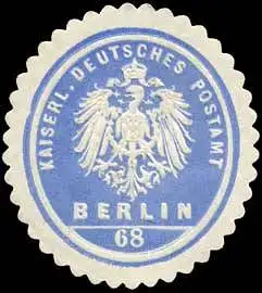 Kaiserlich Deutsches Postamt Berlin 68