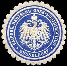 Kaiserliche Deutsche Ober - Postdirection - DÃ¼sseldorf