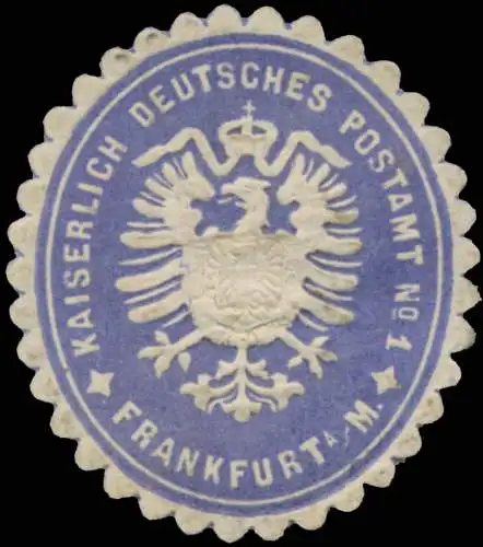 K. Deutsches Postamt No. 1 Frankfurt/Main