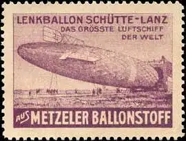 Zeppelin Lenkballon SchÃ¼tte - Lanz