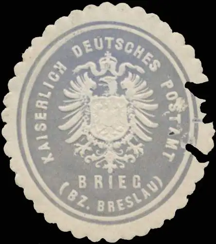 K. Deutsches Postamt Brieg (Bezirk Breslau)