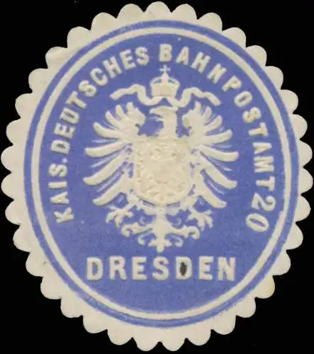 K. Deutsches Bahnpostamt 20 Dresden