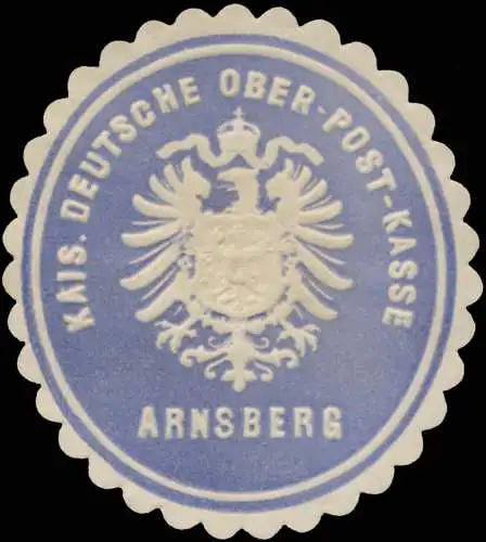 K. Deutsche Ober-Postkasse Arnsberg