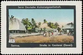 Samoa - StraÃe in Gautavai (Savaii)